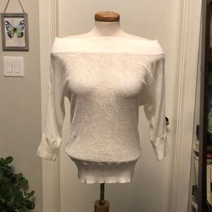 NWT small white Guess sweater